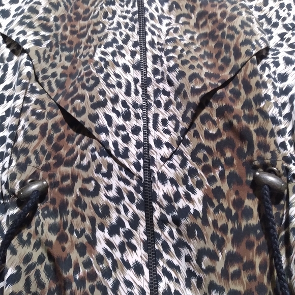 Aquarium Age Jacket Womens Size OSFM Leopard Print Long Length - Picture 4 of 12
